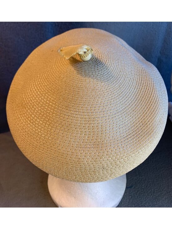 Clover Lane Ladies Beret Ivory Hat Size 22 Vintage main image 4